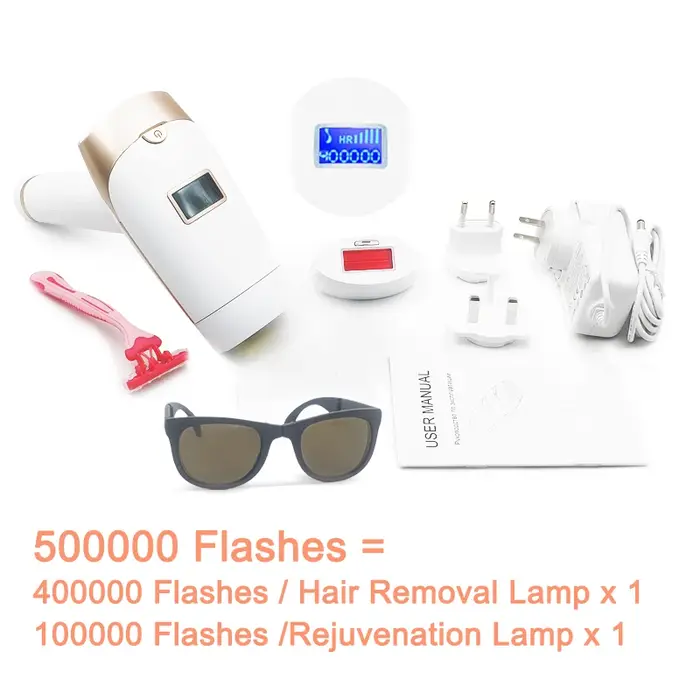 Épilation Laser 2 en 1 mise à jour, lampe remplaçable, rajeunissement, épilation permanente indolore