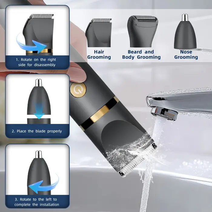Tondeuse corporelle 3 en 1 pour hommes