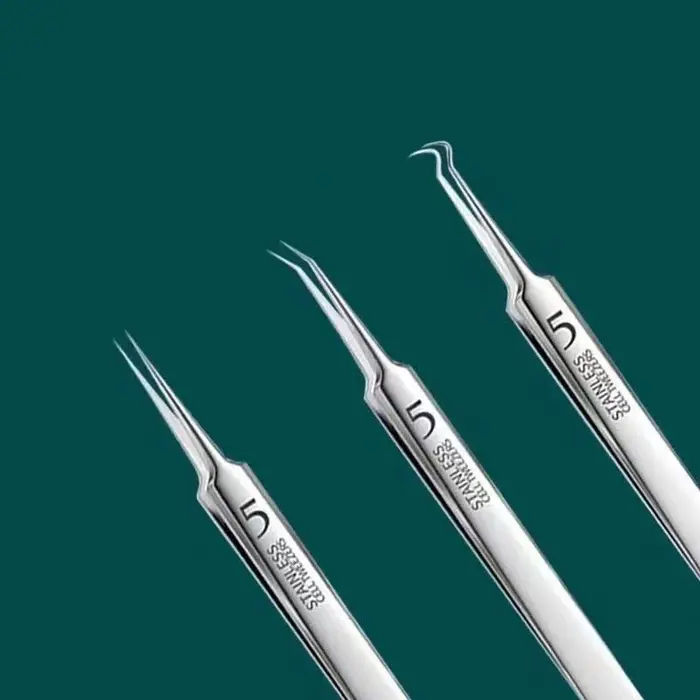 Pince à épiler Ultra-fine pour boutons de cellules