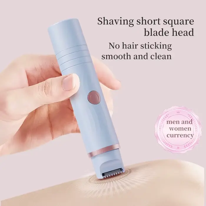Rasoir électrique 2-en-1 pour femme - appareil d'épilation pour le bikini