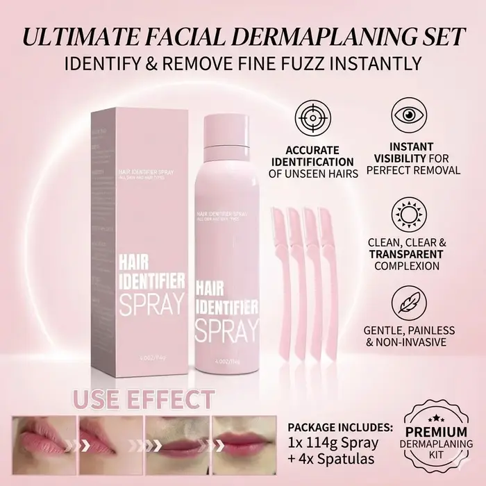 Spray d'identification des poils du visage 114g