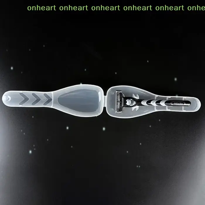 Boîte de rasage de haute qualité pour hommes, boîte de rangement pour rasoir, support en plastique transparent, étui de rasoir portable pour voyage