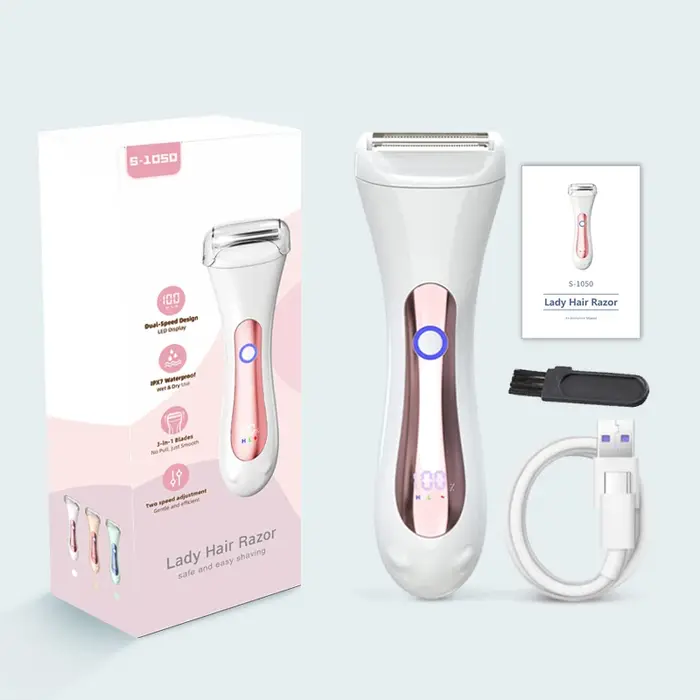 Rasoir électrique étanche pour femmes