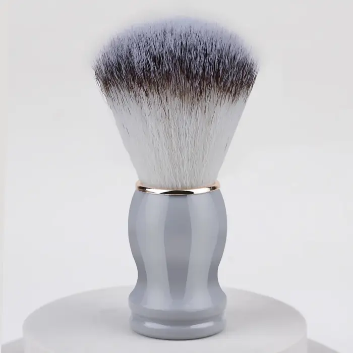 Brosse de rasage en poils de blaireau naturel pour hommes, Salon de coiffure, appareil de nettoyage