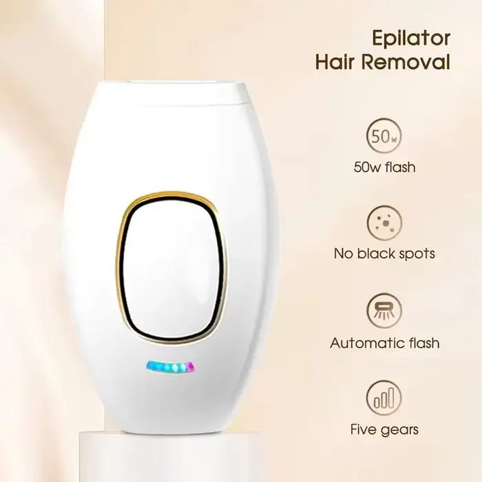 Appareil d'épilation au laser à impulsions, doux et non irritant, pour hommes et femmes, appareil d'épilation à domicile pour tout le corps, aisselles