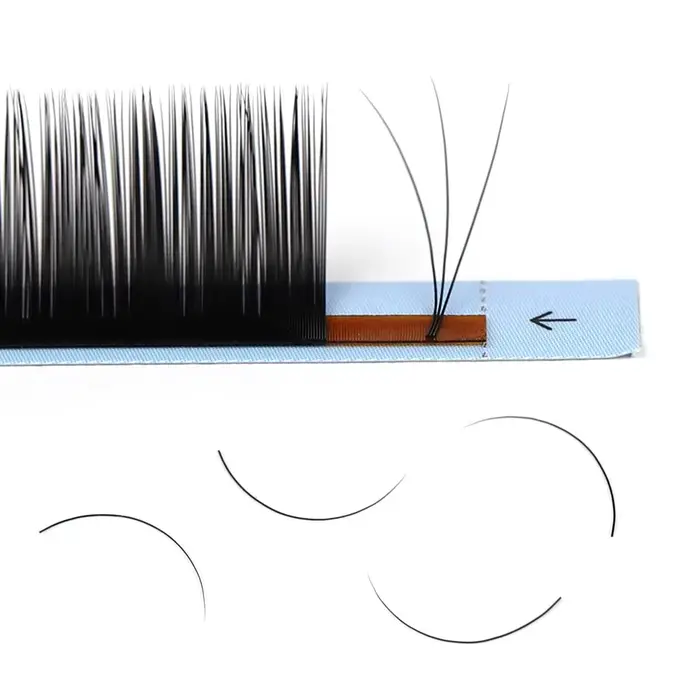 Rujade 10 plateaux / lot extensions de cils personnels faux vison russe rouleau de cils Cachemire ci