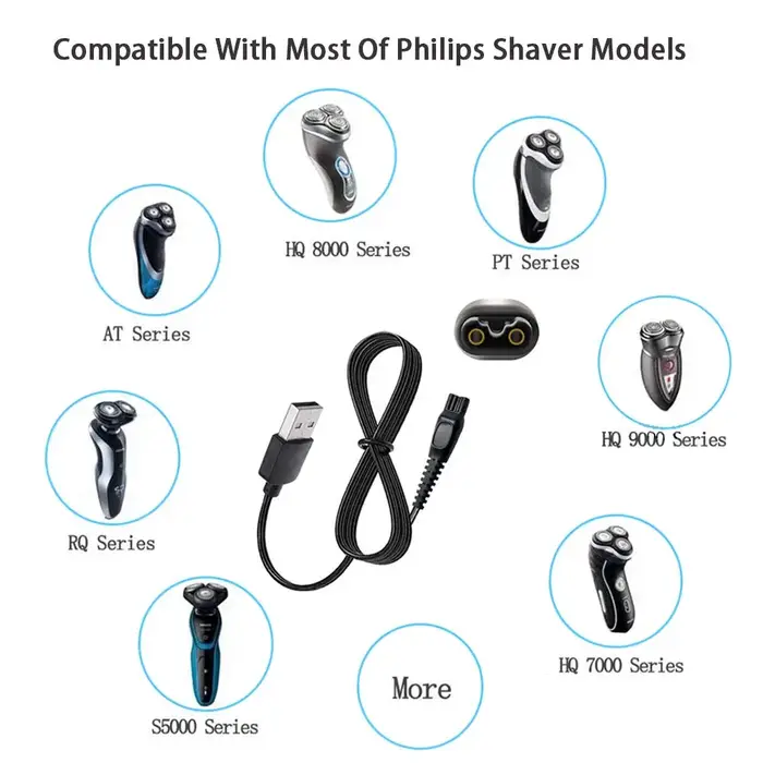 Chargeur de rasoir USB pour Philips-Norelco HQ8505