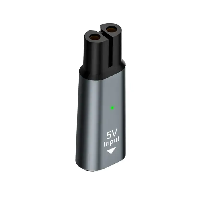 Adaptateur de chargeur de rasoir USB C vers 5V avec voyant lumineux pour Philips Norelco OneBlade QP2724 QP2834 QP4530 QP1924