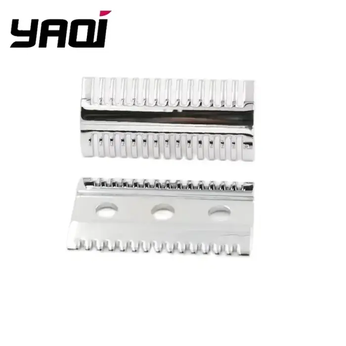 Nouveauté 2026 ! Tête de rasoir de sécurité YAQI Chrome Mellon pour homme