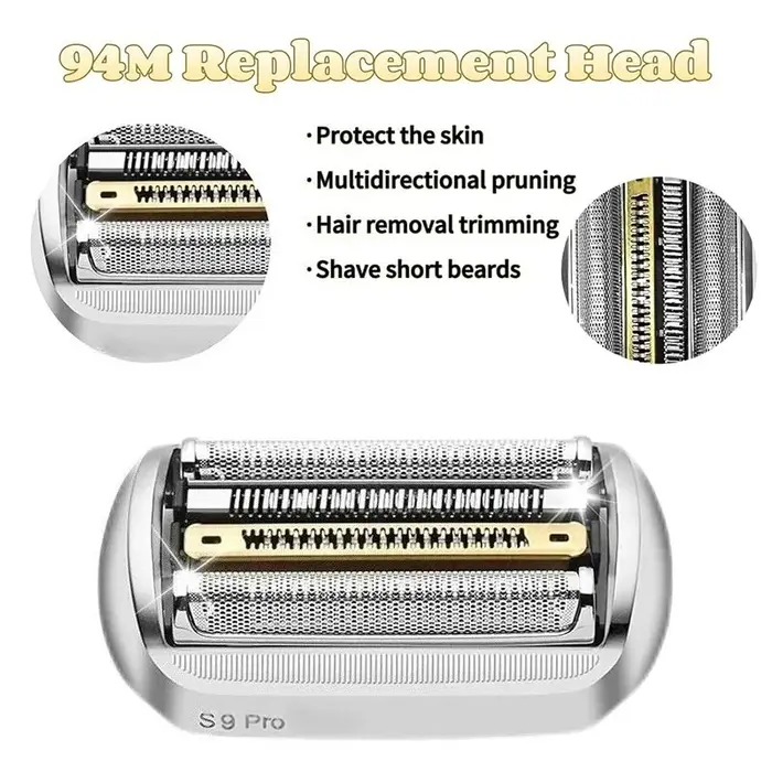 Tête de rasoir électrique de remplacement 94M/92S/92B pour Braun S9 Series