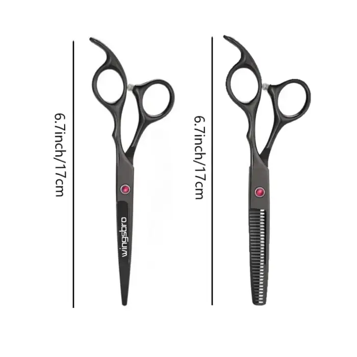 6 pouces coupe amincissement outil de coiffure ciseaux à cheveux ensemble en acier inoxydable Salon 