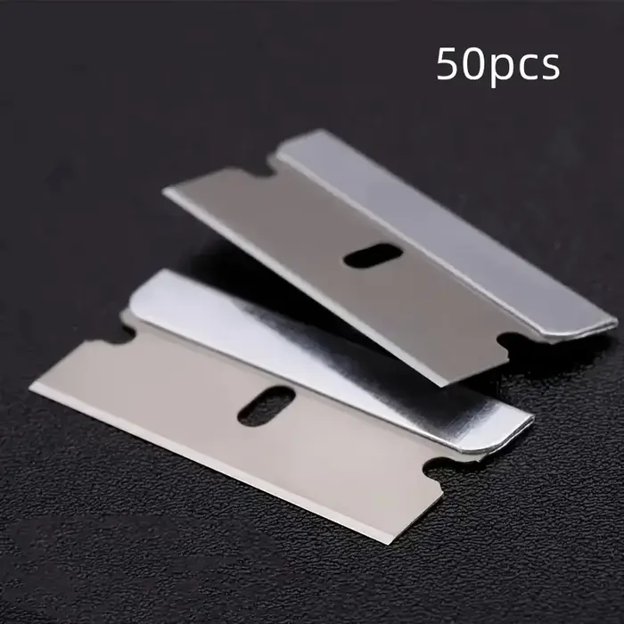 Lames de rasoir à lame unique 50/100 - lames de rasoir industrielles pour déballage de couteaux, gra