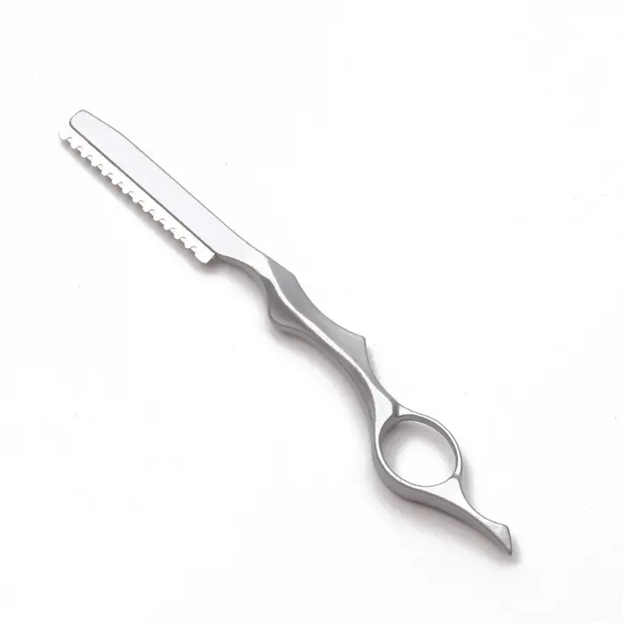 Lame de rasoir professionnelle de barbier 1 pièce, couteau de coupe et d'effilage de cheveux, outils