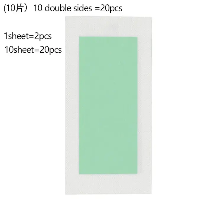 Bandes de cire d'épilation d'été, 20 feuilles, papier de cire froide Double face pour les jambes, le