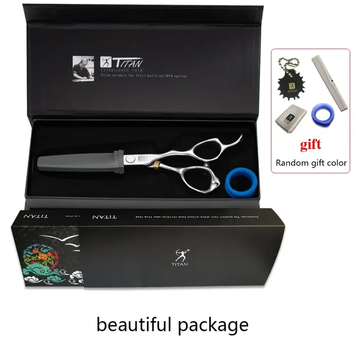 Titan barbier cheveux ATS314 japon acier professionnel tondeuses à cheveux ciseaux pour stylistes et