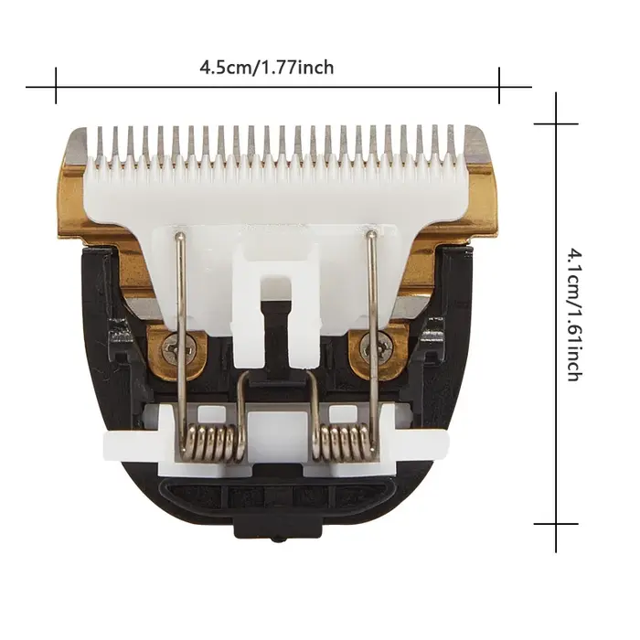Tête de coupe professionnelle en céramique, lame de rasoir 24 dents pour tondeuse, peigne limite avec peignage des cheveux, 1 pièce
