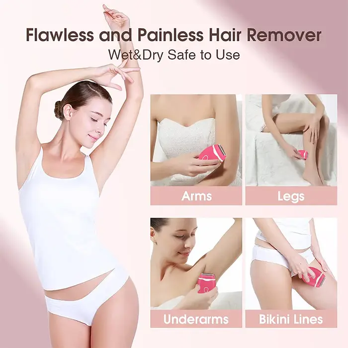 Mini épilateur électrique pour femmes : tondeuse bikini indolore