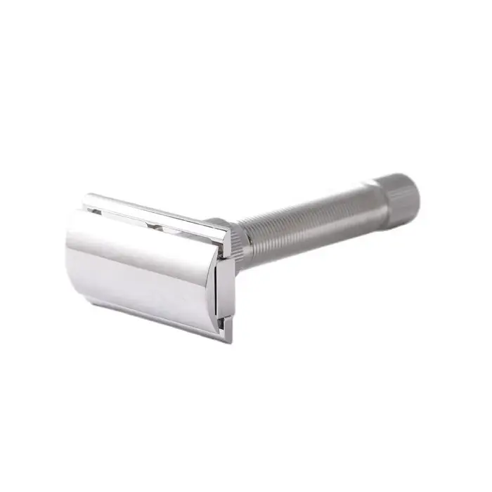 YAQI 2026 Rasoir de sécurité Razzo Rocket pour hommes, manche en aluminium couleur chrome, outil de 