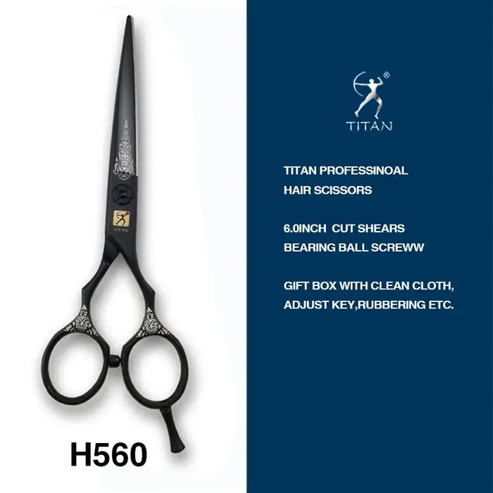 TITAN coupe de cheveux ciseaux de coupe amincissants ciseaux de coiffeur japon acier 5.5 pouces 6.0 
