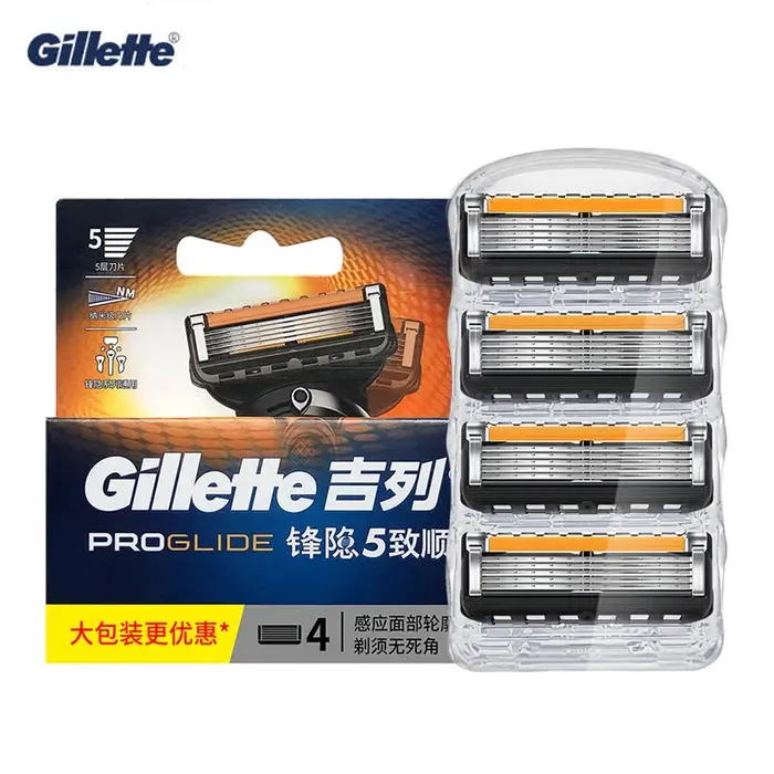 Gillette ProGlide – recharges de lames de rasoir pour hommes, 4/8 points, avec 5 couches antifrictio