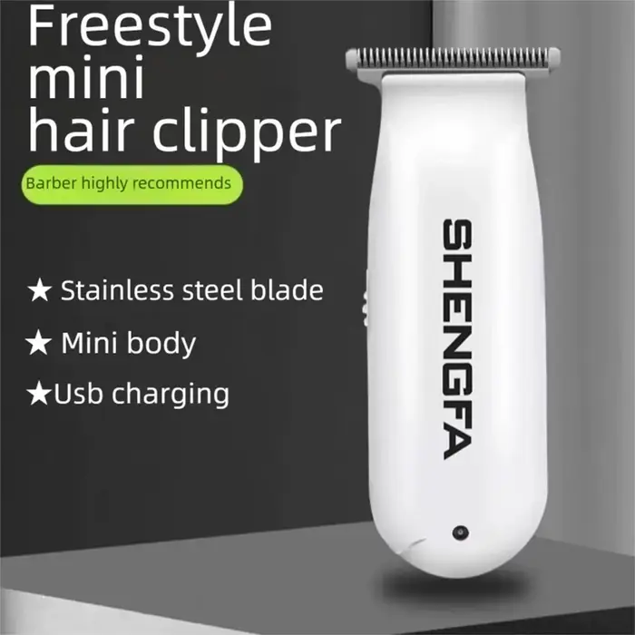 Mini tondeuse à cheveux 0 mm avec lame en acier en T