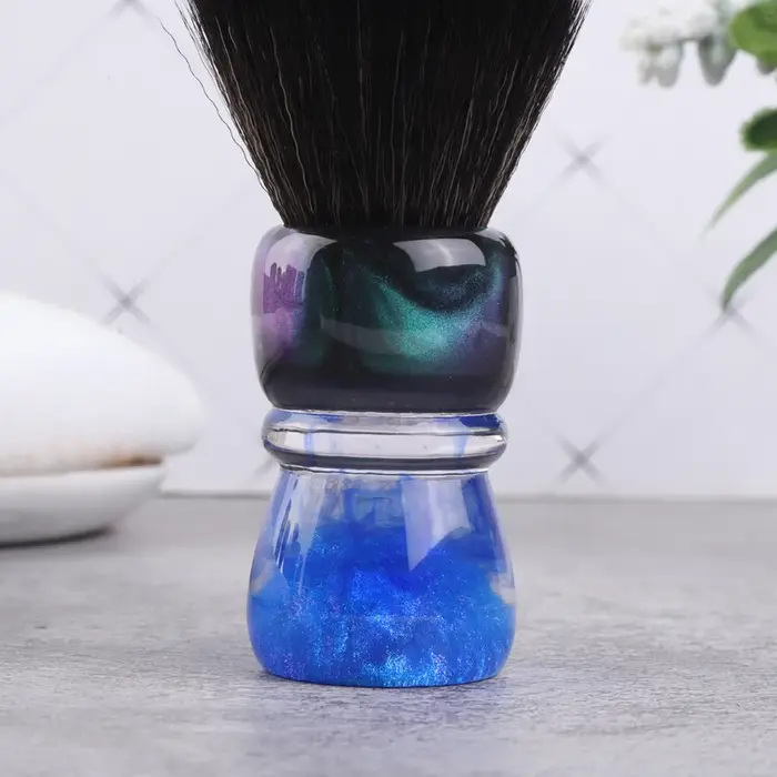 YAQI OCEAN-Poils synthétiques avec manche en résine, 28mm, brosse de rasage pour hommes