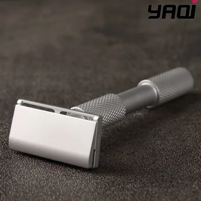 Rasoir de sécurité YAQI 2026 Aileron GEM Blade - Rasoir traditionnel à 3 plaques pour un rasage lisse et confortable