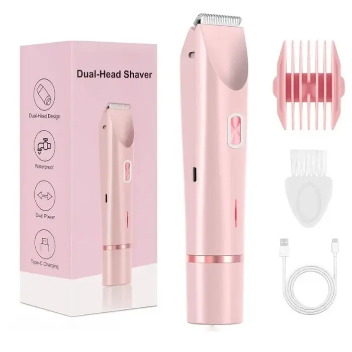 Rasoir électrique pour femmes tondeuse Bikini étanche pour femmes jambes aisselles visage poils pubi
