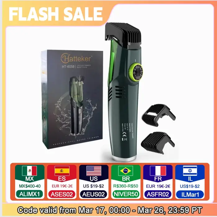 Tondeuse à barbe sans fil pour hommes, rasoir électrique Rechargeable, tondeuse sous vide intégrée p