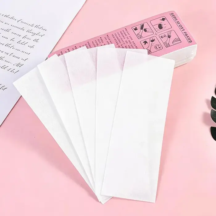 10/50/80/100 pièces de bandes de cire en tissu non-tissé professionnelles pour l'épilation