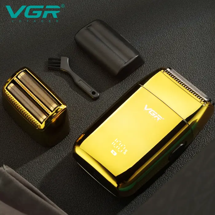 VGR tondeuse tondeuse à barbe pour hommes rasoir electrique homme rasoir homme Rasoir Professionnel Le rasoir Rasoir électrique Réciproque Machine à raser Portable Tondeuse à barbe Mini Rasoir pour ho