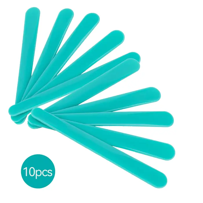 ROSEPIL 10 bâtonnets multifonctionnels en plastique pour le chauffage et l'application de cire, outils de rasage et de dépoussiérage pour l'épilation