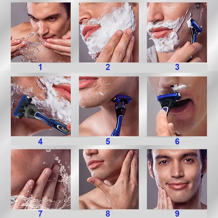 4 lames lames de sécurité Original nouveau Schick protecteur 3d diamant lame Pack hommes rasage rasoir remplacement en Stock