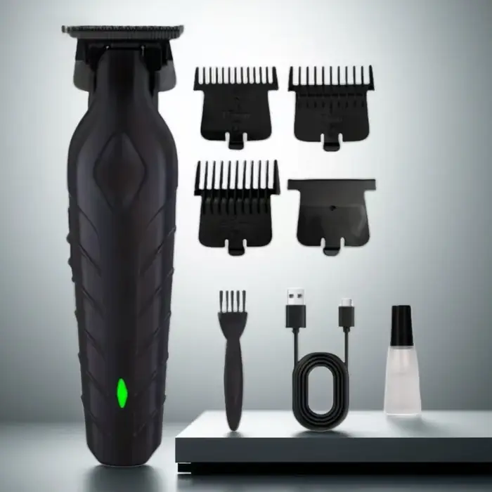 Ensemble de tondeuse à cheveux pour hommes, corps ABS avec batterie au Lithium Rechargeable par USB,