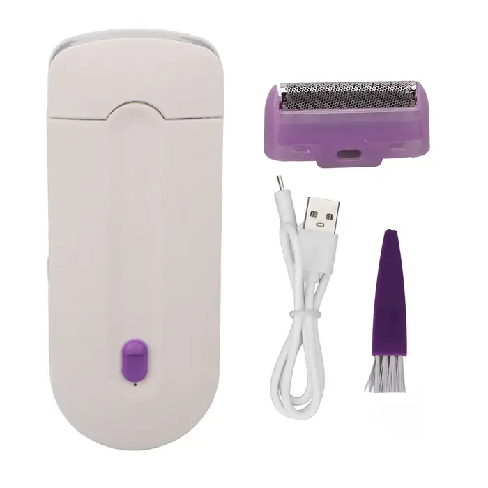 Tondeuse électrique pour épilation, appareil avec indicateur lumineux bleu, étanche, avec filet flot