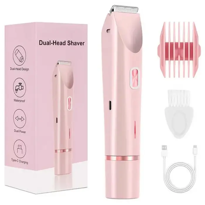 Épilateur électrique Double tête 2 en 1 pour jambe de Bikini
