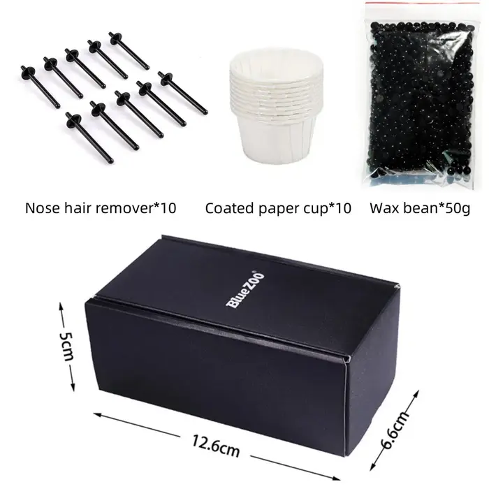 Kit de cire de nez indolore portable pour hommes et femmes, ensemble de cire d'épilation du nez sans