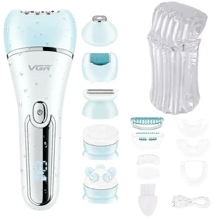 VgazElectric-Épilateur électrique pour femmes, rasoir pour jambes, corps, visage, femme