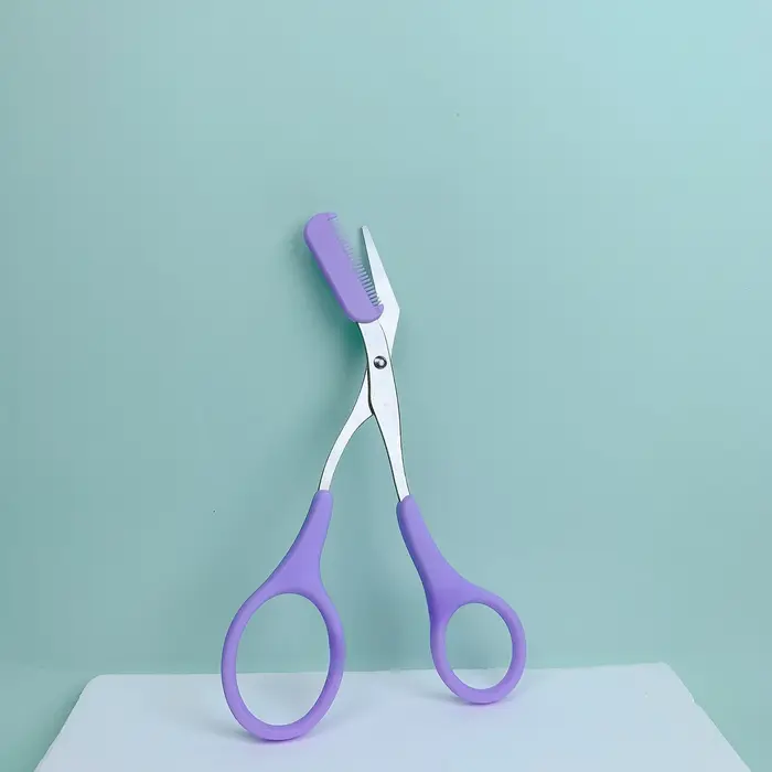 Ciseaux de rasoir à sourcils en acier inoxydable