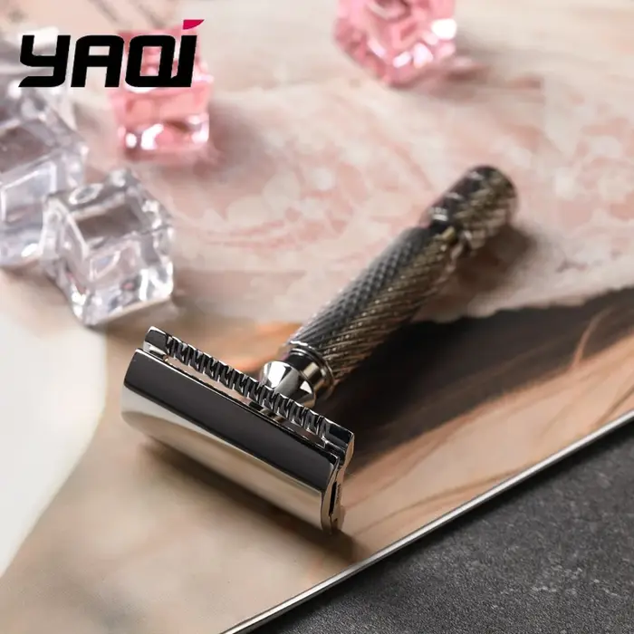 Nouveauté 2026 ! Rasoir de sécurité YAQI PILOT en acier inoxydable - Lame de 0