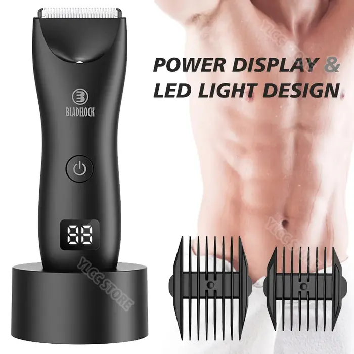 Épilation pubienne intime pour hommes tondeuse électrique d'aine rasoir masculin pour des zones sensibles