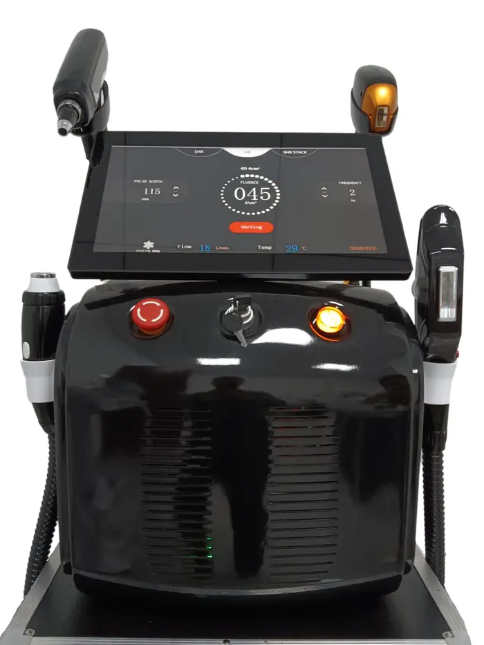 Machine d'épilation indolore 4-en-1 Soprano Titanium Ice Platinum RF Diode 755 808 940 1064nm 4 ondes laser ND:YAG 2026