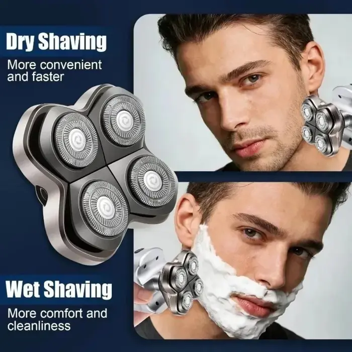 Tête de rasoir électrique de remplacement compatible Pro4 pour rasoirs Skull Pitbull/Butterfly Kiss Pro/Palm Shavers