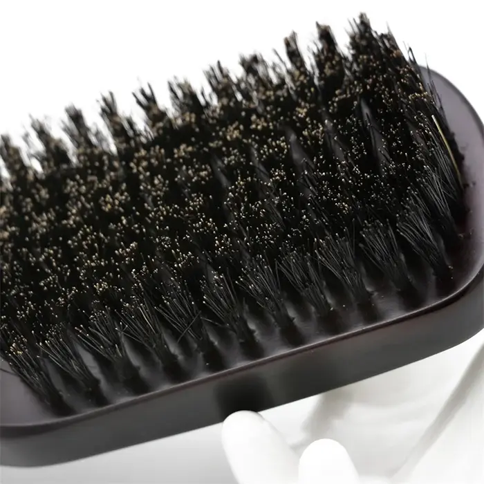 Manche en bois poils de sanglier barbe brosse outil de rasage
