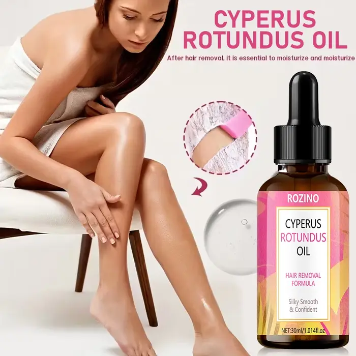 【Apaisement instantané】 Huile de soin post-épilation 30 ml, hydratante, apaisante, relaxante, douce, rafraîchit et apaise la peau après le rasage/épilation, laisse les jambes sensationnelles de fraîch