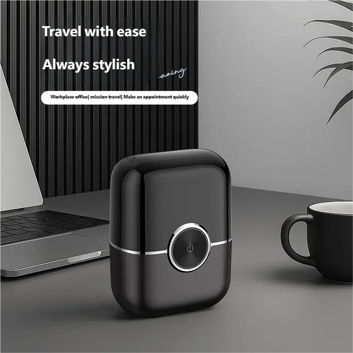 Mini rasoir électrique à aspiration magnétique