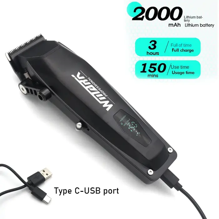 Kit de tondeuse à cheveux professionnelle pour hommes avec affichage LED lame DLC 9000 tr/min Machines de barbier Wmark ROSYOUS NG125 RS106 NG7982
