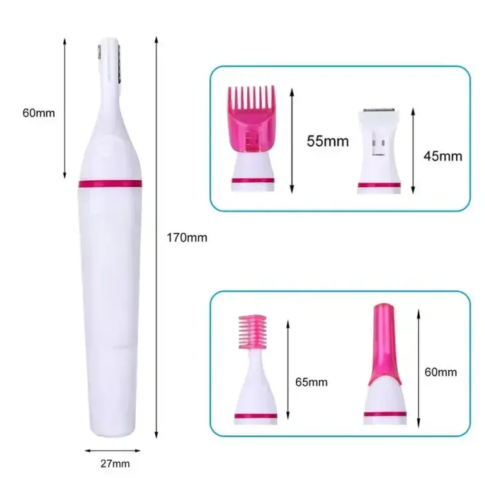 5 en 1 ensemble femmes épilateur femme rasoir de sourcils dame