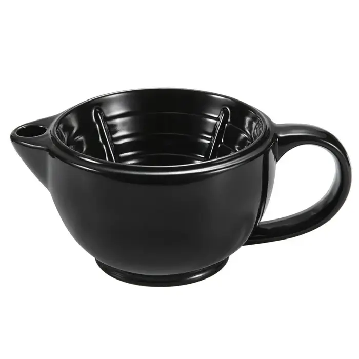 Dscosmetic Tasse à raser en poterie artisanale de grande taille