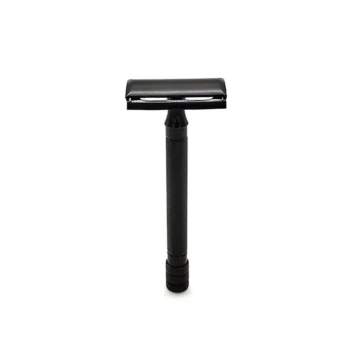 Rasoir classique à Double bord pour hommes, épilation douce, avec petite brosse, rasoir de sécurité 
